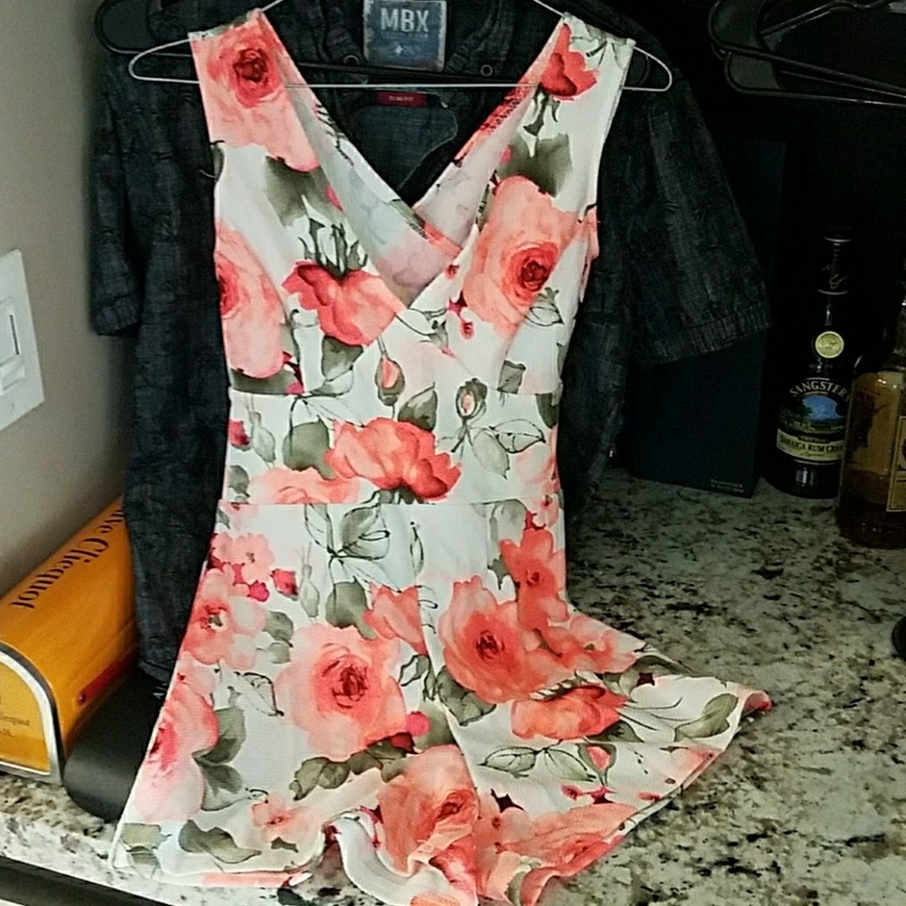 Boo hoo criss cross romper